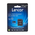 image produit LEXAR 633 x mémoire Flash 256 Go MicroSDXC Classe 10 UHS-I