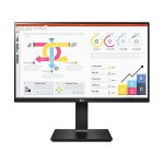 image produit LG 24QP750-B 24" Moniteur bureautique - dalle IPS 5ms 75Hz, résolution QHD 2560x1440, HDR 10, sRGB 99%, AMD FreeSync, USB-C (65W), pied réglable hauteur, inclinaison, pivot, rotation 90° - livrable en France