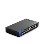 image produit Linksys Switch Non Manageable Gigabit Avec 8 Ports Lgs108-Eu (ethernet Maison et Bureau Avec Boîtier Métallique, Séparateur ethernet au Mur Ou sur Un Bureau, Plug & Play)