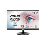 image produit ASUS VT229H - Ecran PC tactile 21,5" FHD - Tactile 10 points - Dalle IPS - 16:9 - 60Hz - 5ms - 1920x1080 - 250cd/m² - HDMI et VGA - Haut-parleurs - Flicker Free - Certifié TUV, Noir - livrable en France