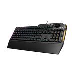 image produit ASUS TUF Gaming K1 - Clavier - rétroéclairé - USB - noirASUS TUF Gaming K1. Facteur de forme du clavier: Full-size (100%). Style de - livrable en France