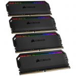 image produit Corsair Dominator Platinum RGB 32Go (4x8Go) DDR4 3200MHz C16, Eclairage LED RGB dynamique Kit de Mémoire – Noire - livrable en France