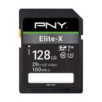 image produit PNY Elite-X SDXC card 128GB Class 10 UHS-I U3 100MB/s