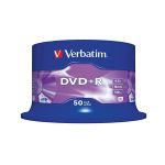 image produit Verbatim (43550) : DVD+R 16x 50-pack : Optical Media