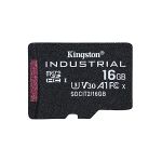 image produit Kingston Industrial microSD -16Go microSDHC Industrial C10 A1 pSLC carte pack unique sans adaptateur- SDCIT2/16GBSP