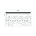 image produit Logitech K480 Clavier Sans Fil Multidispositif pour Windows, Clavier Allemand QWERTZ - Blanc