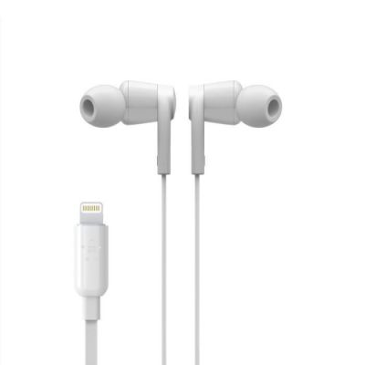image Belkin Écouteurs SoundForm avec connecteur Lightning (écouteurs Lightning pour iPhone 12, 12 Pro, 12 Pro Max, 12 mini, 11, 11 Pro, 11 Pro Max, XS Max, XS, X, SE, 8 Plus, 8, 7 Plus, 7, blanc)