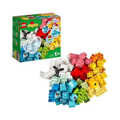image LEGO 10909 Duplo Classic La Boîte Cœur, Première Brique, Jouet de Construction, Jouet Éducatif, Développer Leur Motricité Fine, pour Enfants de 1,5 à 3 Ans