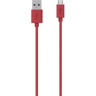 image Belkin - Cable micro-USB vers USB pour smartphone/tablette - 2 mètres - Rouge