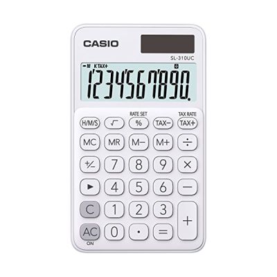 image Casio SL 310UC WE Calculatrice de Poche Blanc