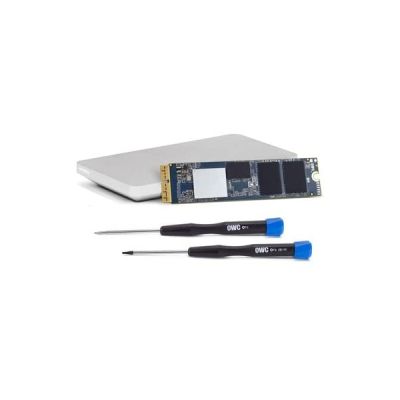 image OWC 240GB Aura Pro X2 complète SSD Upgrade Solution avec Les Outils et Envoy Pro Enclos pour MacBook Air (Mid 2013-2017) et MacBook Pro (Retina, Fin 2013 - mi 2015), (S3DAPT4MB02K)