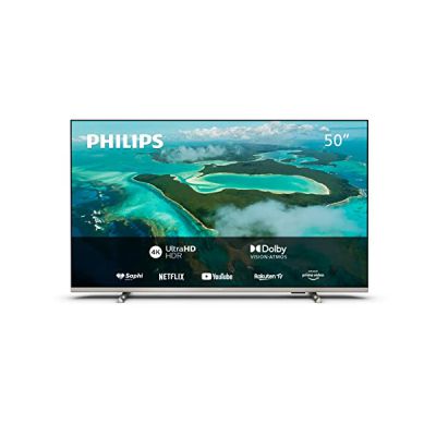 image Philips "Exclusive à Amazon 50PUS7657/12, 50 Pouces 4K UHD LED, Moteur Pixel Precise Ultra HD, Dolby Vision et Dolby Atmos, Smart TV, Image et Son Cinématographiques