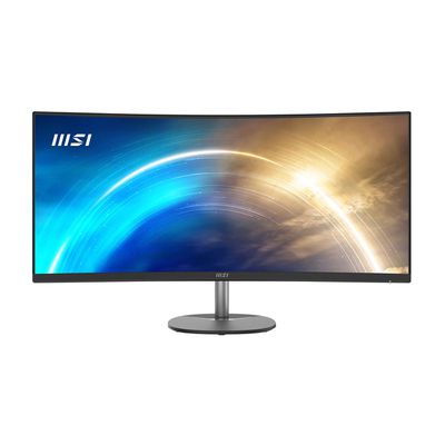 image MSI Pro MP341CQ Écran Bureautique Incurvé 34" UWQHD - Dalle VA 1500R, 3440x1440, 100Hz, Confort Oculaire, sRGB 116%, HDR Ready, Haut-Parleurs Intégrés, Inclinaison Réglable - HDMI, DisplayPort