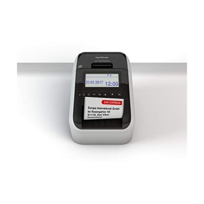Brother QL-820NWB Imprimante d'Étiquettes Professionnelle - Impression Rouge/Noir - Inclus 1 Rouleau DK11201 et 1 DK22251 - Ethernet -WiFi - Bluetooth