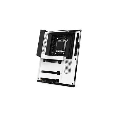 image NZXT N7 B650E - Chipset AMD B650 - Supporte les CPU AMD Ryzen 8000 & 7000 (Socket AM5) - Carte mère ATX Gaming - Bouclier E/S arrière intégré - DDR5 - Wi-Fi 6E - Blanc