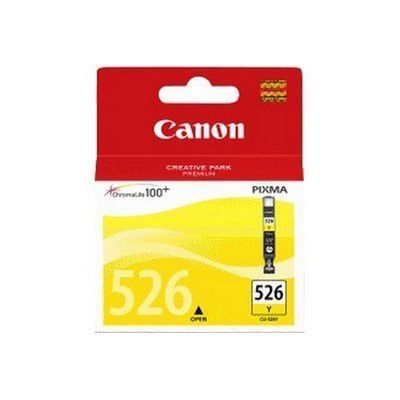 CANON Pack de 1 cartouche d'encre  - CLI-526Y - Jaune - capacité standard 9ml - 525 pages - blister sec avec alarme