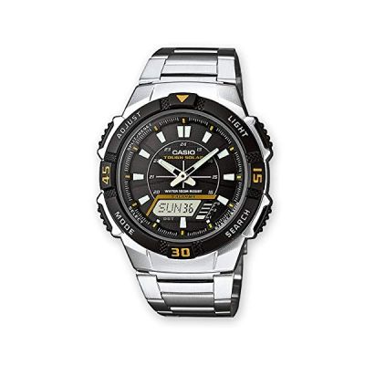 image Casio Hommes Analogique-Digital Quartz Montre avec Bracelet en Acier Inoxydable AQ-S800WD-1EVEF