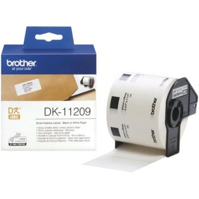 image Brother DK-11221 | Rouleau d'étiquettes, original | noir sur blanc | 23 x 23 mm