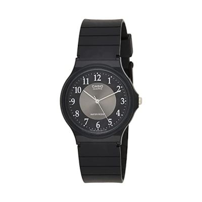image Casio Hommes Analogique Quartz Montre avec Bracelet en Résine MQ-24-1B3LLEF