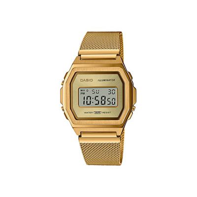 image Casio Mixte Analogique-Numérique Quartz Montre avec Bracelet en Acier Inoxydable