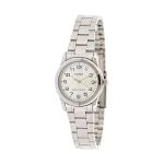 image produit Casio Montre analogique à Quartz pour Femme avec Bracelet en Acier Inoxydable LTP-V001D-7, argenté, décontracté