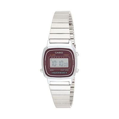 image Casio Montre Femme Digitale avec Bracelet en Métal – LA-670WA-4