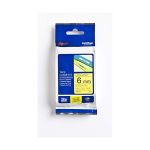 image produit Brother TZE611 Ruban 6 mm Noir/Jaune - livrable en France