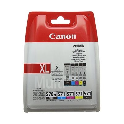 CANON Cartouche Encre PGI-570XL/CLI-571 PGBK C/M/Y/BK MULTI BL (0318C004)