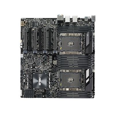 image ASUS WS C621E SAGE – Carte mère Intel C621 LGA 3647 pour station de travail (4 GPUs, 12 DIMMs, 4 U.2, M.2, 10 SATAs, Dual LAN, USB 3.1 Type A&C, ASUS Control Center)