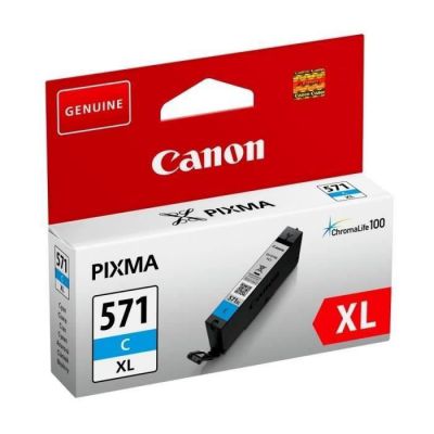 image Canon CLI-571XL Cartouche C Cyan XL (Emballage carton)