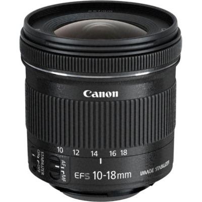 image Canon Objectif EF-S 10-18 mm F/4,5-5,6 is STM & Sacoche Gadget pour Appareil Photo Reflex numérique et Accessoires modèle Large intérieur Orange