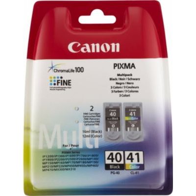 Canon PG-40/CL-41 Cartouches Multipack Noire + Couleur (Multipack plastique)