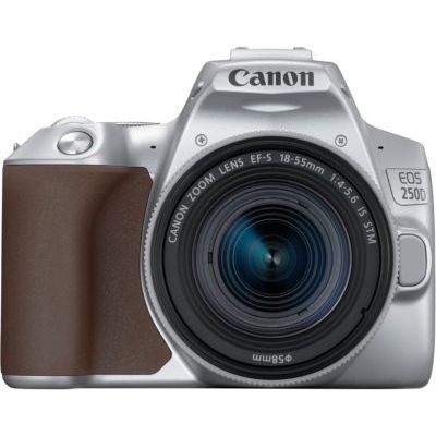 image Canon 250D Reflex numérique + EF-S 18-55mm f/4-5, 6 is STM - Gris Argent
