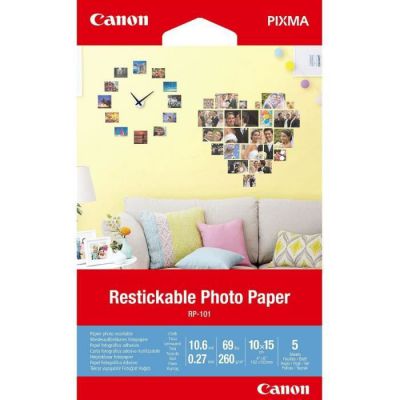image Canon RP-101 Papier photo recollable/repositionnable 10x15cm, 260 g/m² (5 feuilles)