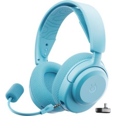 image SteelSeries Casque Arctis Nova 3P Wireless - Appli Mobile Companion - Batterie 40h - Haut-parleurs magnétiques en néodyme - 2,4 GHz/Bluetooth - Micro détachable - PS5, PS4, PC, Switch, Mobile -Aqua