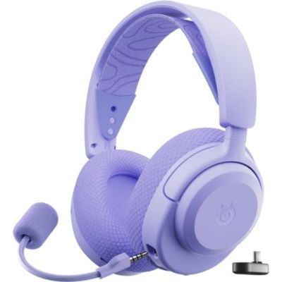 image SteelSeries Casque Arctis Nova 3X Wireless - Appli Mobile Companion - Batterie 40h - Haut-parleurs magnétiques en néodyme - 2,4 GHz/Bluetooth - Micro détachable - Xbox, PS5, PC, Switch,Mobile -Lavande