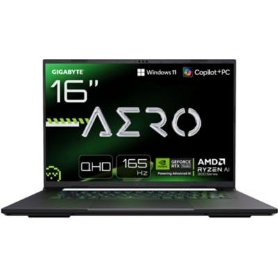 image GIGABYTE Aero X16 Ordinateur Portable Gaming – 16“, 165Hz WQXGA, Ryzen AI 7 350, RTX 5070, 16Go DDR5, SSD Gen4 1To, Win 11 Home, Garantie 2 Ans, Copilot+ PC, Aero X16 1WH93FRC94AH