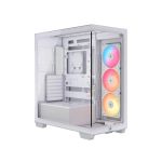image produit CORSAIR 3500X RS-R ARGB Boîtier PC Moyen-Tour - 3 Ventilateurs RS120-R ARGB Préinstallés, Peut accueillir jusqu'à 10 Ventilateurs 120 mm, Compatible avec Une Carte mère à Connexion inversée - Blanc