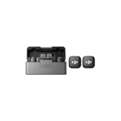 image DJI Mic 3 (2 TX + 1 RX + Boîtier de Recharge), Microphone sans Fil pour iPhone/caméra/Android, ultraléger, contrôle de Gain adaptatif pour Un Volume équilibré, 28 h d’Utilisation, Vlog