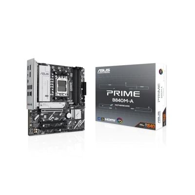 Prime B840M-A-CSM | AM5, PCIe 4.0, 3 emplacements M.2, Ethernet Realtek 2,5 Go, DisplayPort, HDMI, USB-C 5 Gbps avant et arrière, BIOS Flashback