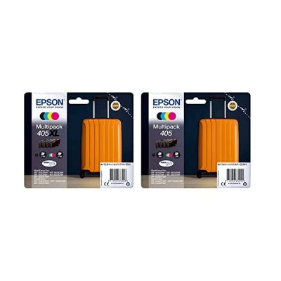 image Epson Multipack 405XL Valise, Cartouches d'encre d'origine XL Haute capacité, 4 couleurs: Noir, Cyan, Magenta, Jaune, WF-3820DWF WF-3825DWF WF-4820DWF WF-4825DWF WF-4830DTWF WF-7830DTWF WF-7835DTWF