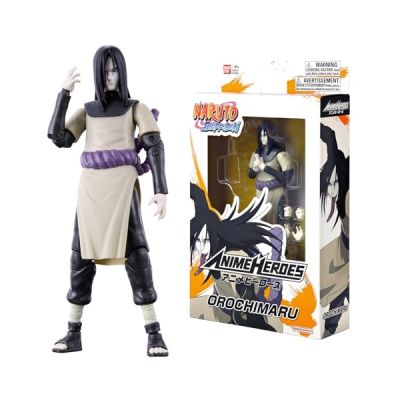 image Bandai - Figure Manga Anime Heroes Orochimaru 17 cm - Figurine Articulée - Jouet 4 ans
