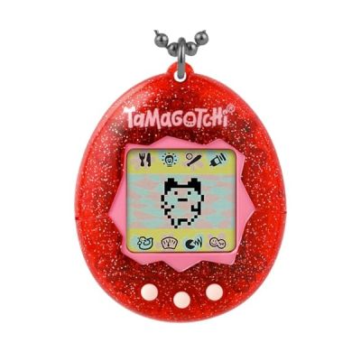 Bandai – Tamagotchi Original Color Collection Red – Animal interactif avec écran LCD en Français, Mini-Jeux – Idée Cadeau Jeu Animal virtuel – Tamagotchi Rouge – Jouet Enfant 8 Ans et + – 46006