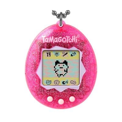 Bandai - Tamagotchi Original Color Collection Pink - Animal électronique virtuel avec écran Couleur - Jouet Animal interactif en Français - Tamagotchi Couleur Rose - Jouet Enfant 8 Ans et + - 46007