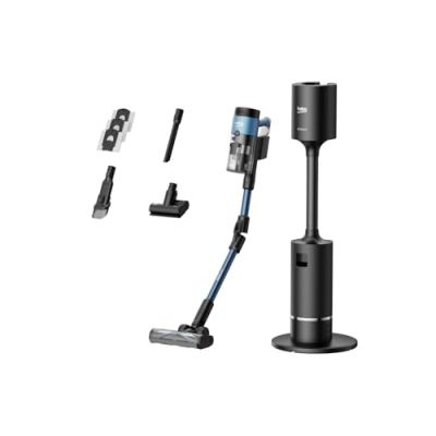 BEKO VRT96425VD - Aspirateur Balai avec Station de recharge et de Vidange - Autonomie 60 min - Filtre EPA E12 - 150 AW