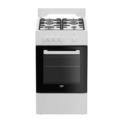 image Cuisinière à gaz - Beko - FSG522DWC - 4 foyers - 50 cm