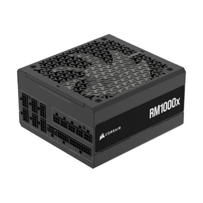 image CORSAIR RM1000x Alimentation ATX entièrement modulaire et silencieuse – Conformité ATX 3.1 – Prise en Charge PCIe 5.1 – Efficacité Cybenetics Gold – Connecteur natif 12V–2x6 – Noir
