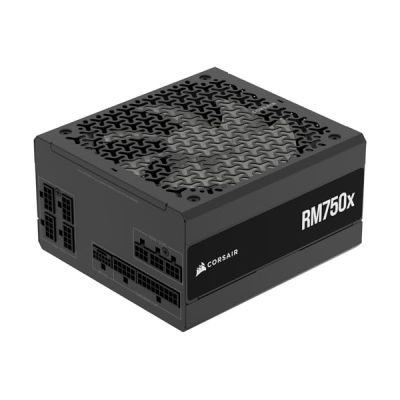 image CORSAIR RM750x Alimentation ATX entièrement modulaire et silencieuse – Conformité ATX 3.1 – Prise en Charge PCIe 5.1 – Efficacité Cybenetics Gold – Connecteur natif 12V–2x6 – Noir