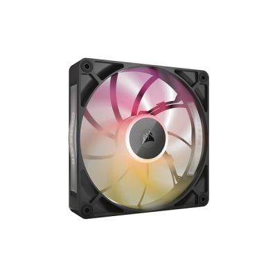 image CORSAIR iCUE Link RX140 Max RGB 140mm PWM Ventilateur Épais – Pression Statique Élevée – Palier à Dôme Magnétique – Ventilateur Unique – Noir