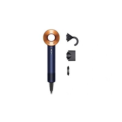 Dyson Supersonic™ : sèche-cheveux - Cheveux raides à ondulés (Bleu de Prusse/Cuivré intense)